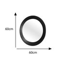 Ver imagem 4 de Espelho Decorativo Paella Marrom 60 cm Redondo