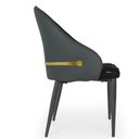 Ver imagem 4 de Cadeira de Jantar Estofada Design La Martina - Preto
