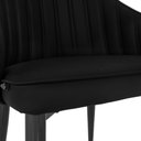 Ver imagem 7 de Cadeira de Jantar Estofada Design La Martina - Preto
