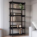 Ver imagem 2 de Estante Industrial 6 Prateleiras Arlo A10 Nero/preto - Mpozenato