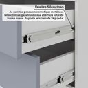 Ver imagem 6 de Quarto Modulado Casal de Canto com Guarda-roupas Maleiro e Cabeceira Alpes Master Luciane Móveis