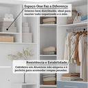 Ver imagem 5 de Quarto Modulado Casal de Canto com Guarda-roupas Maleiro e Cabeceira Alpes Master Luciane Móveis