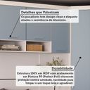 Ver imagem 4 de Quarto Modulado Casal de Canto com Guarda-roupas Maleiro e Cabeceira Alpes Master Luciane Móveis