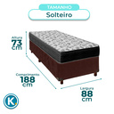 Ver imagem 3 de Cama Box + Colchão Solteiro D33 Iso100 Ortobom