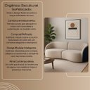 Ver imagem 5 de Sofá Organico Modulado Bipartido Curvo 200cm 3 Lugares Viena Linha Premium Veludo e Courino