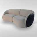 Ver imagem 3 de Sofá Organico Modulado Bipartido Curvo 200cm 3 Lugares Viena Linha Premium Veludo e Courino