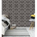 Ver imagem 1 de Papel De Parede Para Sala Quarto Com Efeito 3D Tons De Cinza E Preto Geometrico