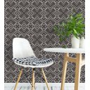 Ver imagem 3 de Papel De Parede Para Sala Quarto Com Efeito 3D Tons De Cinza E Preto Geometrico