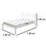 Cama De Casal Ferro Tubular Com Cabeceira Branca 002 - 2