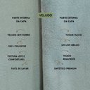 Ver imagem 3 de Kit 2 Capas para Almofada Drapeada em Veludo Quadrada Verde Menta