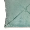 Ver imagem 6 de Kit 2 Capas para Almofada Drapeada em Veludo Quadrada Verde Menta