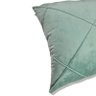 Kit 2 Capas para Almofada Drapeada em Veludo Quadrada Verde Menta - 7