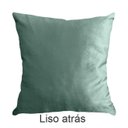 Ver imagem 5 de Kit 2 Capas para Almofada Drapeada em Veludo Quadrada Verde Menta