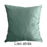 Kit 2 Capas para Almofada Drapeada em Veludo Quadrada Verde Menta - 5