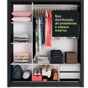 Ver imagem 6 de Guarda-Roupa Casal Madesa Lyon 3 Portas de Correr 2 Gavetas Preto Cor:Preto