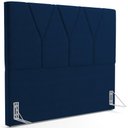 Ver imagem 1 de Cabeceira Cama Box Solteiro 100cm Aura Suede W01 Azul - Mpozenato