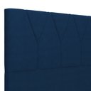 Ver imagem 5 de Cabeceira Cama Box Solteiro 100cm Aura Suede W01 Azul - Mpozenato