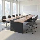 Ver imagem 1 de Mesa Reuniao 8 Lugares Design Escritório 3,60m Nogueira