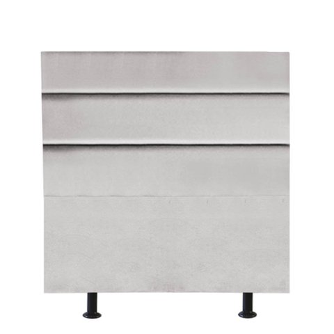 Cabeceira Estofada Argentina 90cm Solteiro Para Cama Box Quarto Suede Cinza Claro - Gat Magazine