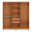 Ver imagem 3 de Guarda-roupa E530 com Pés 6 Portas 2 Gavetas Kappesberg