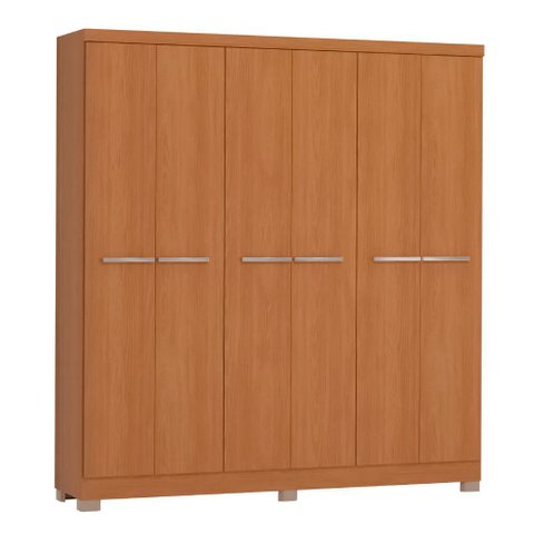 Guarda-roupa E530 com Pés 6 Portas 2 Gavetas Kappesberg