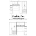 Ver imagem 6 de Guarda Roupa Dormitório Modulado Alpes Casal 1,38 m - Roupeiro Luciane M04:Rosa