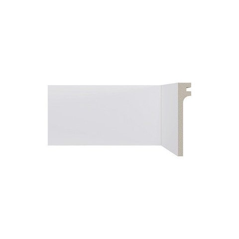 Rodapé de Poliest Sobrepor 548 Branco 11cm Santa Luzia