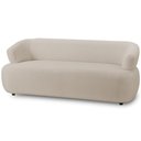 Ver imagem 1 de Sofá 3 Lugares Orgânico para Sala Living 198cm Florea M05 Bouclê Creme - Lyam Decor