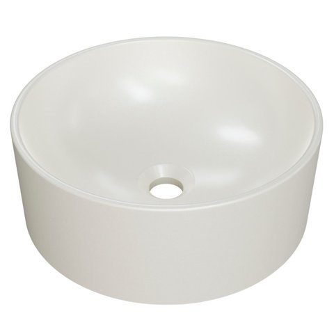 Cuba Pia para Banheiro Redonda 34cm Sara C08 Bege - Mpozenato