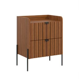 Mesinha de Cabeceira Venus 45cm com Base em Aço Carbono   - 6