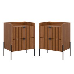 Mesinha de Cabeceira Venus 45cm com Base em Aço Carbono   - 4