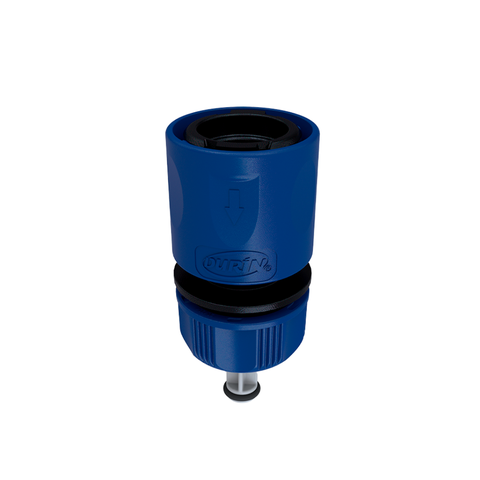 Engate Rápido com Stop 1/2" e 7/16" para Mangueira Cor Azul Durín