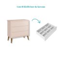 Ver imagem 5 de Quarto de Bebê Berço + Cômoda + Guarda Roupa Retrô Rosa Theo Madeira