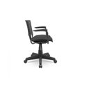 Ver imagem 2 de Cadeira Giratória Ergoplax Plaxmetal Assento Estofado Preta com Braços