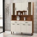 Ver imagem 1 de Kit Cozinha 8 Portas e Gavetas Savona Nogueira / Off White