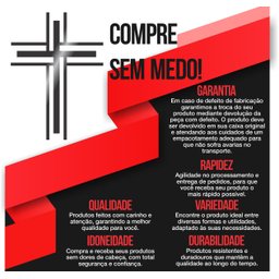 Crucifixo Moderno de Parede em Acrílico Preto Black Piano - 5