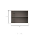 Ver imagem 2 de Armário Aéreo Multiuso de Alta Qualidade 2 Portas 80 cm Tóquio Casamia