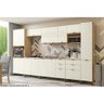 Módulo Cozinha Kappesberg Lótus Armário J750 c/ 1 Porta Basculante Freijó/Off White - 4