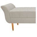 Ver imagem 6 de Recamier Estofado Ari 195cm King Size Suede Bege