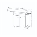 Ver imagem 3 de Tábua De Passar Roupa Com Armário 2 Portas Cr30007 Branca