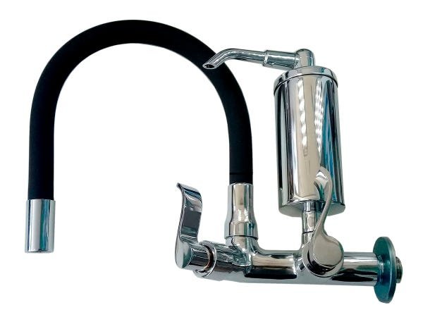 Torneira Gourmet Flexível Preta de Parede com Filtro e Refil - 1