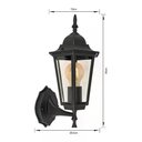 Ver imagem 3 de Arandela Glight Colonial 155 1xe27 Externa Preta Sextavada em Alumínio