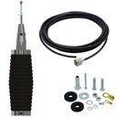 Ver imagem 1 de Antena Móvel Px Inox Mini Maria Mole 1,40 Metros + Cabo Coaxial 5,5 Metros