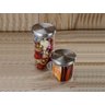 Conjunto com 4 Potes Hermetico de Vidro com Tampa Inox - 3