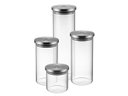 Ver imagem 2 de Conjunto com 4 Potes Hermetico de Vidro com Tampa Inox