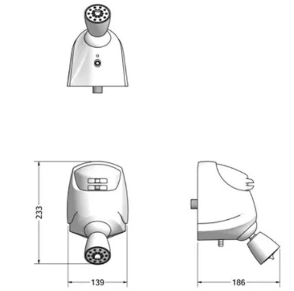 Chuveiro Lorenzetti Jet 4 220V/6800W Branco - 5