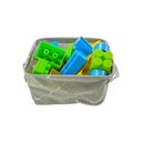 Ver mais imagens de Kit 2 Cesto Organizador Em Tecido Multiuso Infantil Cesta Organizadora Brinquedo Decorativa Cinza