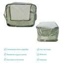 Ver imagem 4 de Kit 2 Cesto Organizador Em Tecido Multiuso Infantil Cesta Organizadora Brinquedo Decorativa Cinza