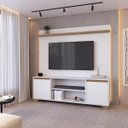 Ver imagem 4 de Rack com Painel para TV até 55" 180cm Benevello 2 Portas Branco/Siena
