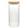 Porta Mantimento em Vidro com Tampa em Bamboo 1,4 L Full Fit - 1